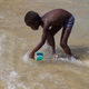 Collecting sea water is good for one’s spiritual and physical health.